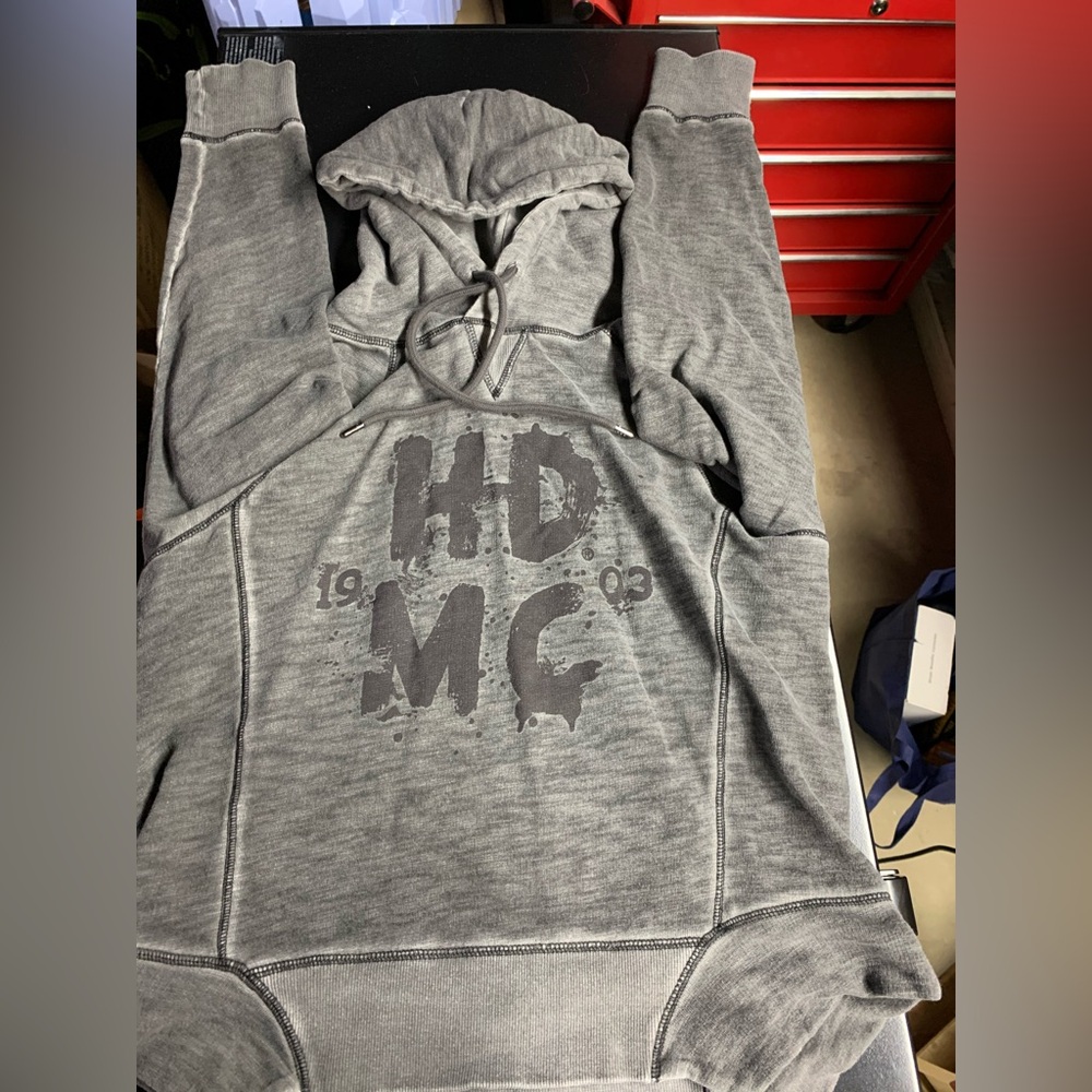Harley-Davidson Gray Cotton Hoodie